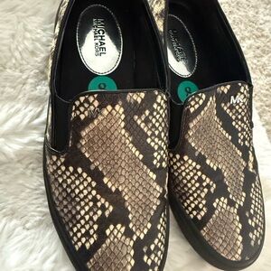 Michael Kors Men's Snake Print Slip-On Shoes